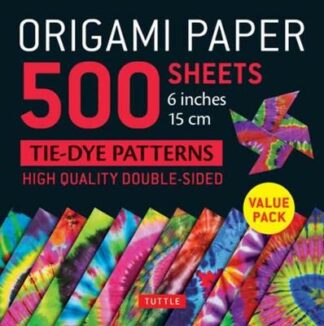 Book cover for product 9780804852388 Origami Paper 500 sheets Tie-Dye Patterns 6" (15 cm)