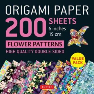 Book cover for product 9780804852715 Origami Paper 200 sheets Flower Patterns 6" (15 cm)