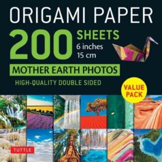 Book cover for product 9780804853668 Origami Paper 200 sheets Mother Earth Photos 6 Inches (15 cm)