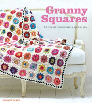 Book cover for product 9781861089700 Granny Squares: 20 Crochet Projects with a Vintage Vibe