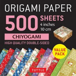 Book cover for product 9780804852401 Origami Paper 500 sheets Chiyogami Patterns 4" (10 cm)