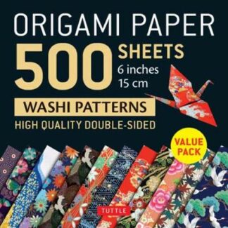 Book cover for product 9780804852418 Origami Paper 500 sheets Japanese Washi Patterns 6" (15 cm)