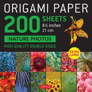 Book cover for product 9780804853682 Origami Paper 200 sheets Nature Photos 8 1/4" (21 cm)