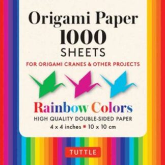 Book cover for product 9780804854269 Origami Paper Rainbow Colors 1,000 sheets 4" (10 cm)