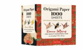 Book cover for product 9780804853644 Origami Paper 1,000 sheets Kimono Patterns 4" (10 cm)